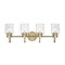 Z-Lite Kinsley 4 Light Vanity, Heirloom Gold And Clear Seeded 340-4V-HG - alternate 2